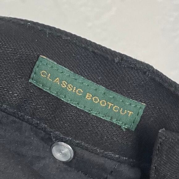 LRL Lauren Jeans Co. Ralph Lauren Classic Bootcut Jeans in Black Size 6 - Picture 4 of 4